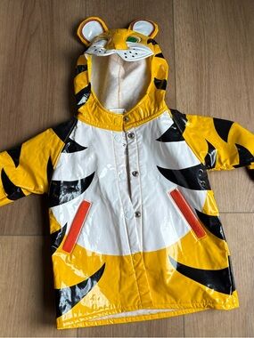 Vintage Puddle Duds 2T Tiger Rain Jacket NWT